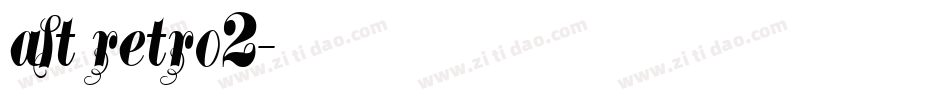 alt retro2字体转换